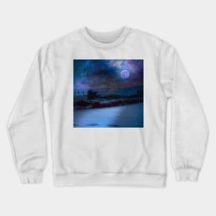 Moonbeam on the snow Crewneck Sweatshirt